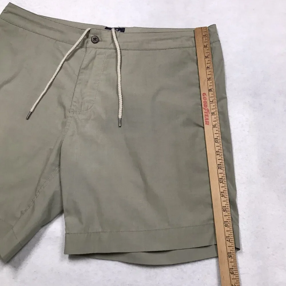 FAHERTY All Day Shorts Men 36 Olive Green Drawstring Golf Beach